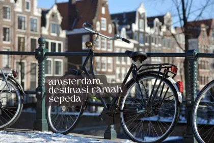 amsterdam, destinasi ramah sepeda